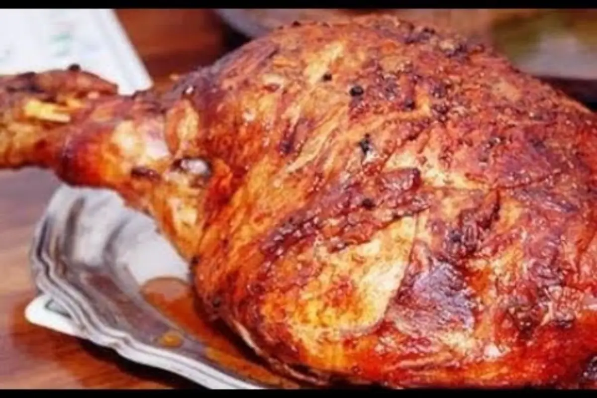 pernil assado delicioso