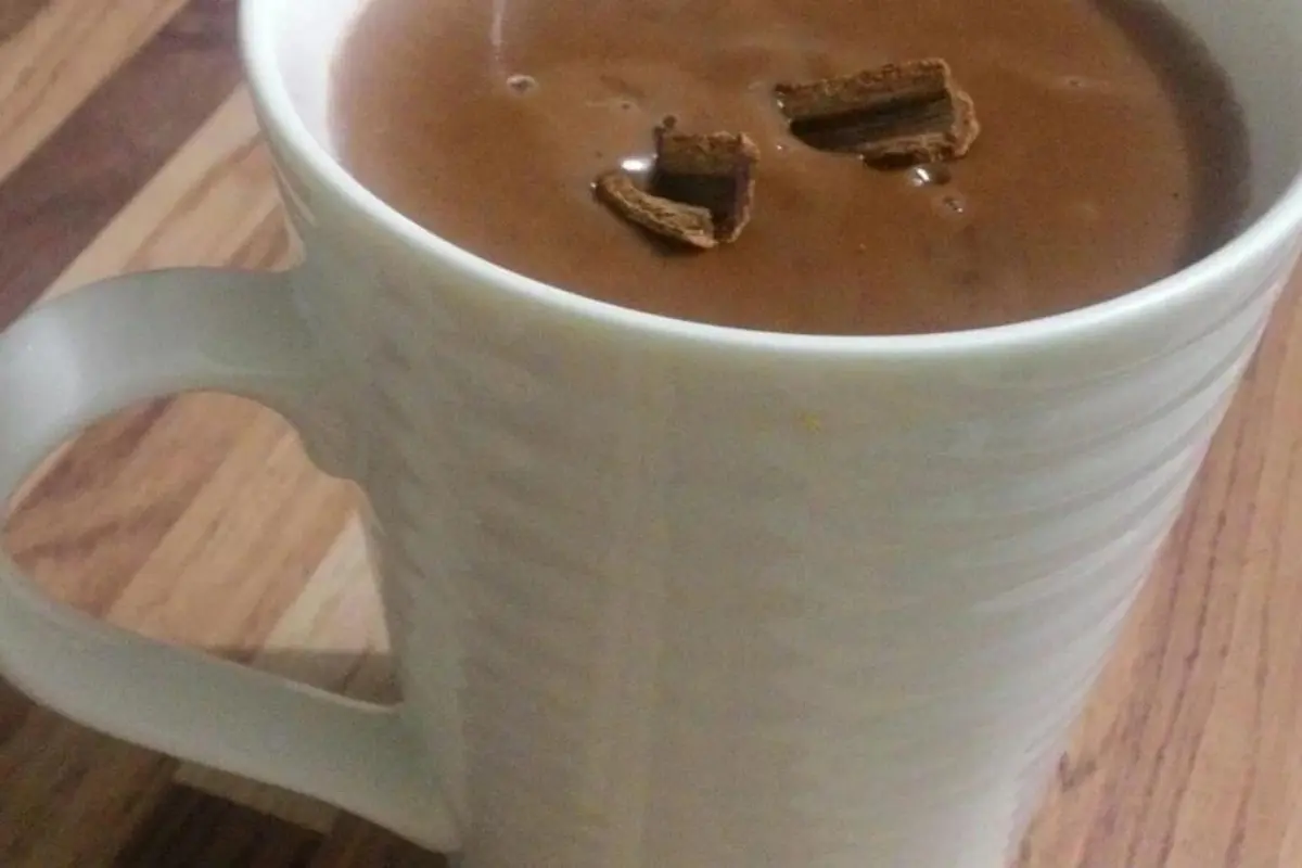 chocolate quente cremoso