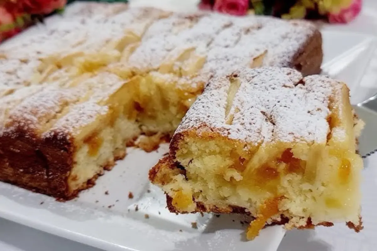 Bolo bomba de maça e caramelo